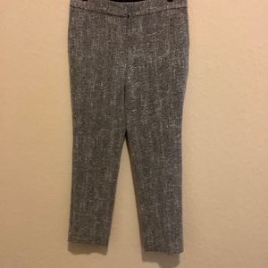 Black and white stretch pants